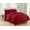 Red, variant on Elegant Comfort 1500 Thread Count Solid Print 8 Piece Bedding Sets, Full/Queen
