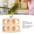thumbnail image 3 of Bird Wooden Block Chewing Toy, Foraging Shredding Puzzle Foraging Training Toys For Lovebirds Cockatiels Budgies, 3 of 8