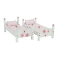 thumbnail image 3 of Emily Rose 18 Inch Doll Clothes Furniture and Accessories - Floral Doll Bunkbed Bunk Bed Including Quilted 18" Doll Bedding and Ladder Accessory | Perfect for 15"-18" Dolls, 3 of 9