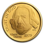 GOLD STANDARD CORPORATION 1/10 oz Gold Round - Adam Smith (.900 fine)
