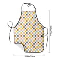 thumbnail image 4 of Naloa 1Pack Adjustable Bib Apron Waterdrop Resistant Cooking Kitchen Aprons for Women Men Chef, Colorful Checkered 1 Print, 4 of 5