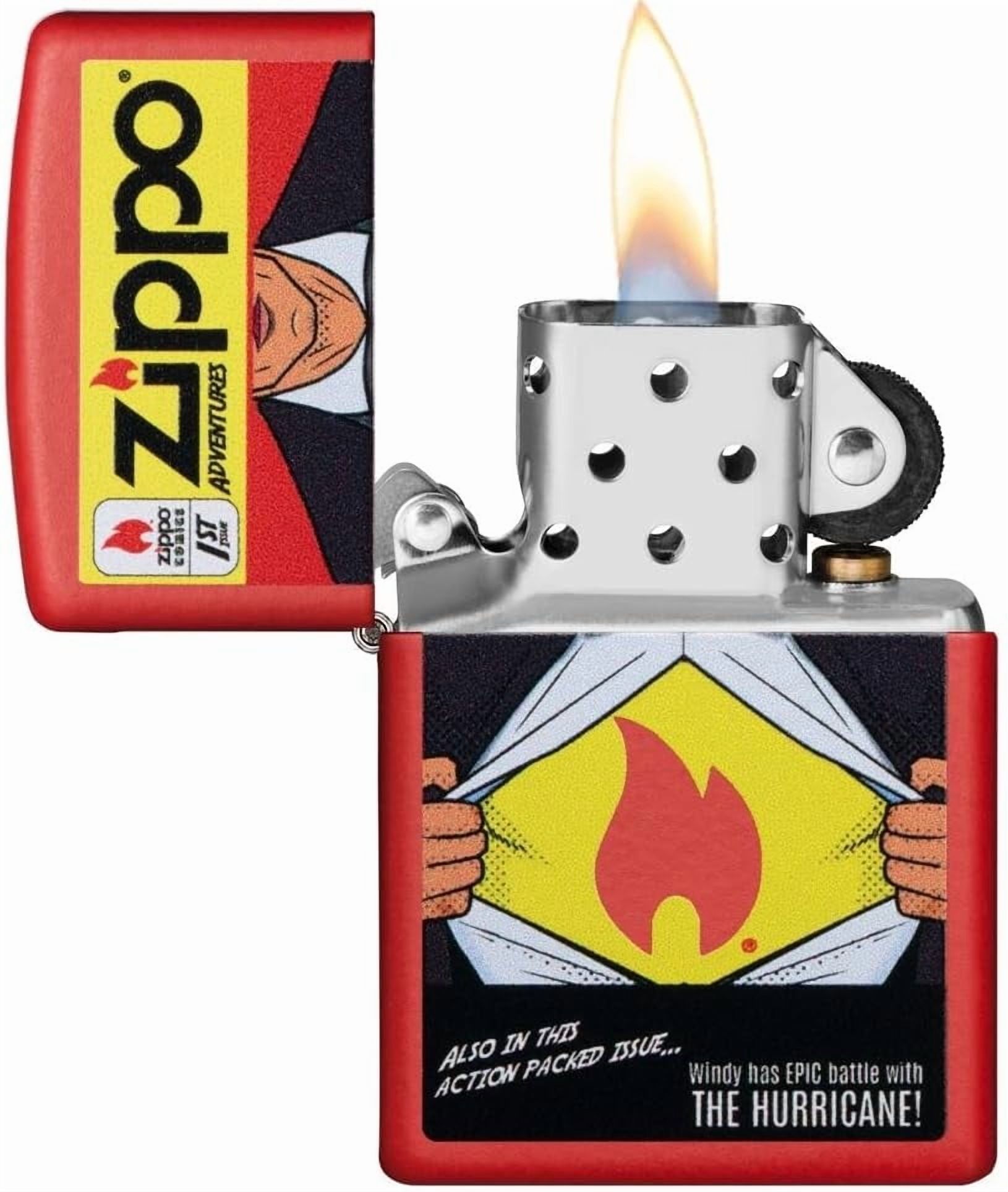 ZIPPO Custom Superman RED MATT