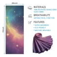 thumbnail image 2 of Colorful Tie Dye Nebula Pattern Hot Yoga Mat Towel Non Slip for Hot Yoga - Quick-Drying Yoga Mat Cover with 4 Corner Pockets with Travel Bag - Hot Yoga Towel Non Slip 74"x26", 2 of 6