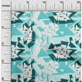 thumbnail image 1 of oneOone Organic Cotton Voile Fabric Triangle Geometric Decor Fabric Printed BTY 42 Inches Wide, 1 of 4