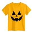 thumbnail image 4 of CMSHTD Halloween Shirts for Kids Boys Short Sleeve Fall, Toddler Boys Cute Children T-Shirts Tops, Yellow Size 11-12 Years, 4 of 4