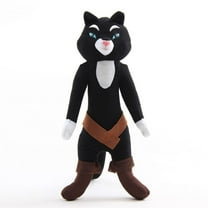 Black Cat Plush Toys Soft Paws Plush Toy 14'' for Family Friends (Black)