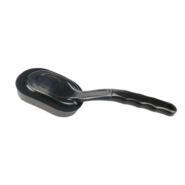 Cepillo de esponja para encerar con aplicador de brillo de llantas de automóvil con mango Limpieza de interiores de automóviles Curvo Lavable