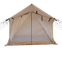 White Duck Outdoors Alpha Canvas Wall Tent, 8'x10', Fire & Water Repellent, Outdoor Cabin Tent & Outfitter, Maximum Occupancy 6 People