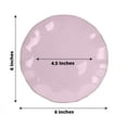 thumbnail image 3 of Efavormart 10 Pack | Lavender 6" Round Plastic Dessert Salad Plates, Disposable Appetizer Plates with Gold Wavy Rim for Wedding, Outdoor Receptions, Banquets, Holiday Dining, 3 of 5