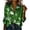 4#Multicolor, variant on Hxlamzoo St. Patricks Day Shirt Women 2026 Long Sleeve Button Down Irish Clover Shamrocks Tunic Tops Saint Patty's Day Outfit