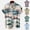 Khaki, variant on UVEASISHA Men Hawaiian Shirt Funny,Summer Tropical Button Down Shirts Summer Short Sleeve Beach Shirt Casual Loose Fit Floral Shirts Mens Vacation Shirt Spring Sales
