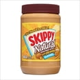 thumbnail image 2 of (3 pack) SKIPPY Natural Creamy Peanut Butter Spread with Honey, 6 g Protein Per Serving, Shelf-Stable, 40 oz Plastic Jar, 2 of 9