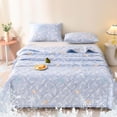 thumbnail image 3 of ChicYu Washed Cotton Summer Air Conditioning Quilt Queen Size,Lightweight Bedding for Hot Sleepers,Thin Quilt Core with Durable,Dorm Guest Room Necessary, 3 of 6