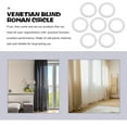 thumbnail image 6 of 100Pcs White Roman Blind Curtain Rings, 0.51" O-Rings Plastic Rings for Roman Shades, Roman Blind Curtain Rings Cafe Curtain Rings Plastic O Rings Roman Shade Hardware for DIY Blinds, Curtains, 6 of 9