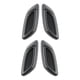 thumbnail image 2 of Guardabarros de salida de aire Decoración premium Accesorios interiores duraderos Decorativos Patrón de carbono 4 piezas, 2 of 9