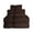 Brown, variant on Zero Twist 575 GSM 100% Combed Cotton Chevron Border 6-Piece Towel Set, 2 Bath, 2 Hand, 2 Face Jade