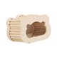 thumbnail image 3 of Hamster Wooden House Hideout, Hábitat Decor Nest, Activity Shelter Hideaway Room Accessory para correr, explorar descanso, 3 of 9