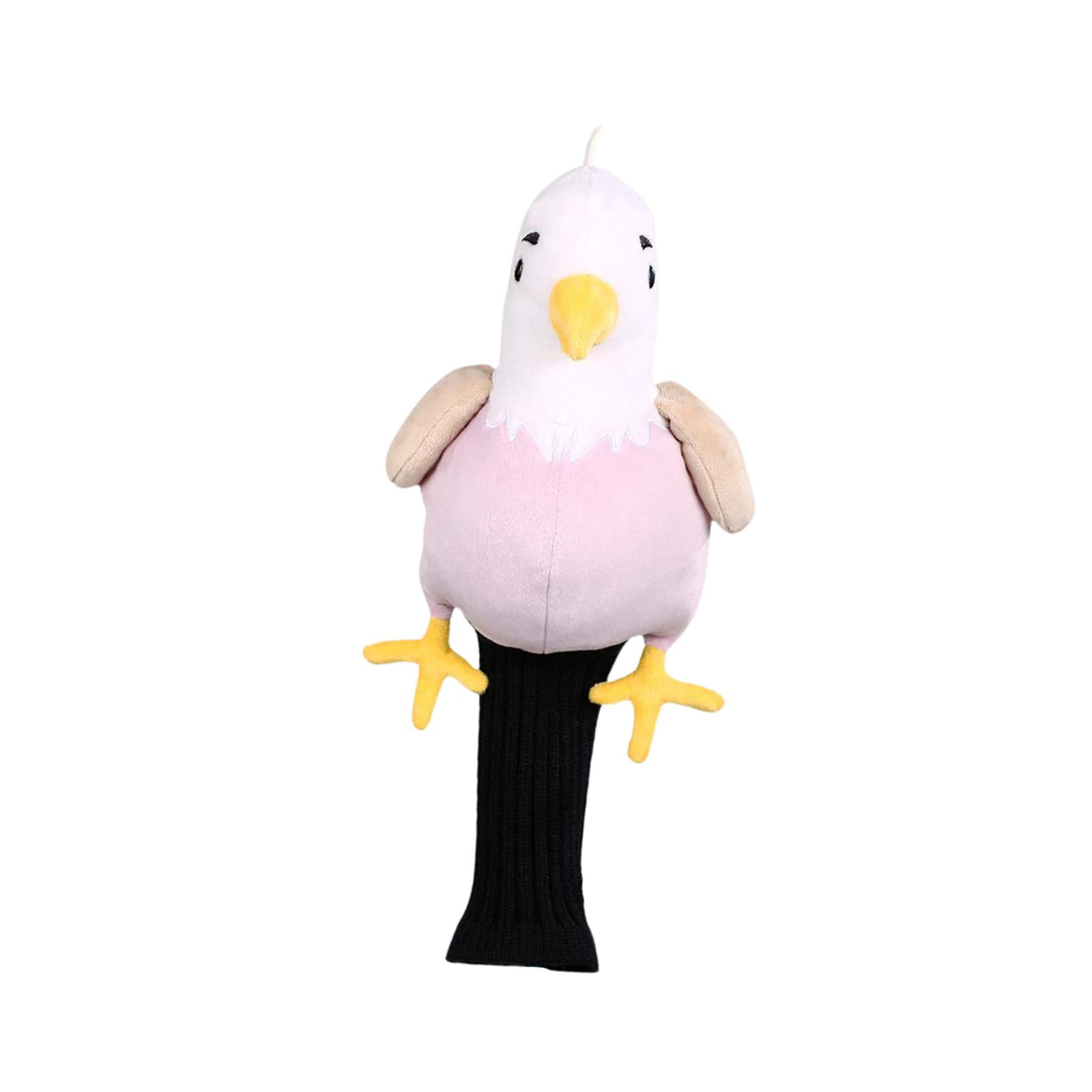 Golf Headcover Driver Animal Plush Knitted Protector Sleeve Cute Eagle Design for Adults Golfers