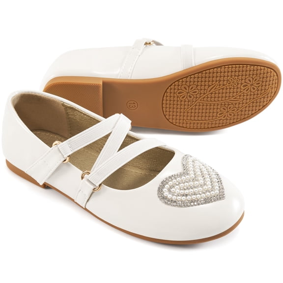 Ablanczoom Girls Flats for Dress: Sandals Girl Ballet Flats Wedding Party School Shoes