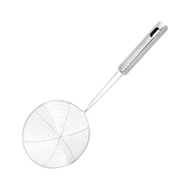 EeaseMX 1 colador de malla de acero inoxidable con espiral para fideos, spaetzle, pasta y patatas fritas (plateado)