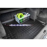 Rezaw-Plast Cargo Mat for Mitsubishi Lancer Sedan 2008 2009 2010 2011 2012 2013 2014 2015 2016 2017 – PE Trunk Liner Raised Edges Odorless Black