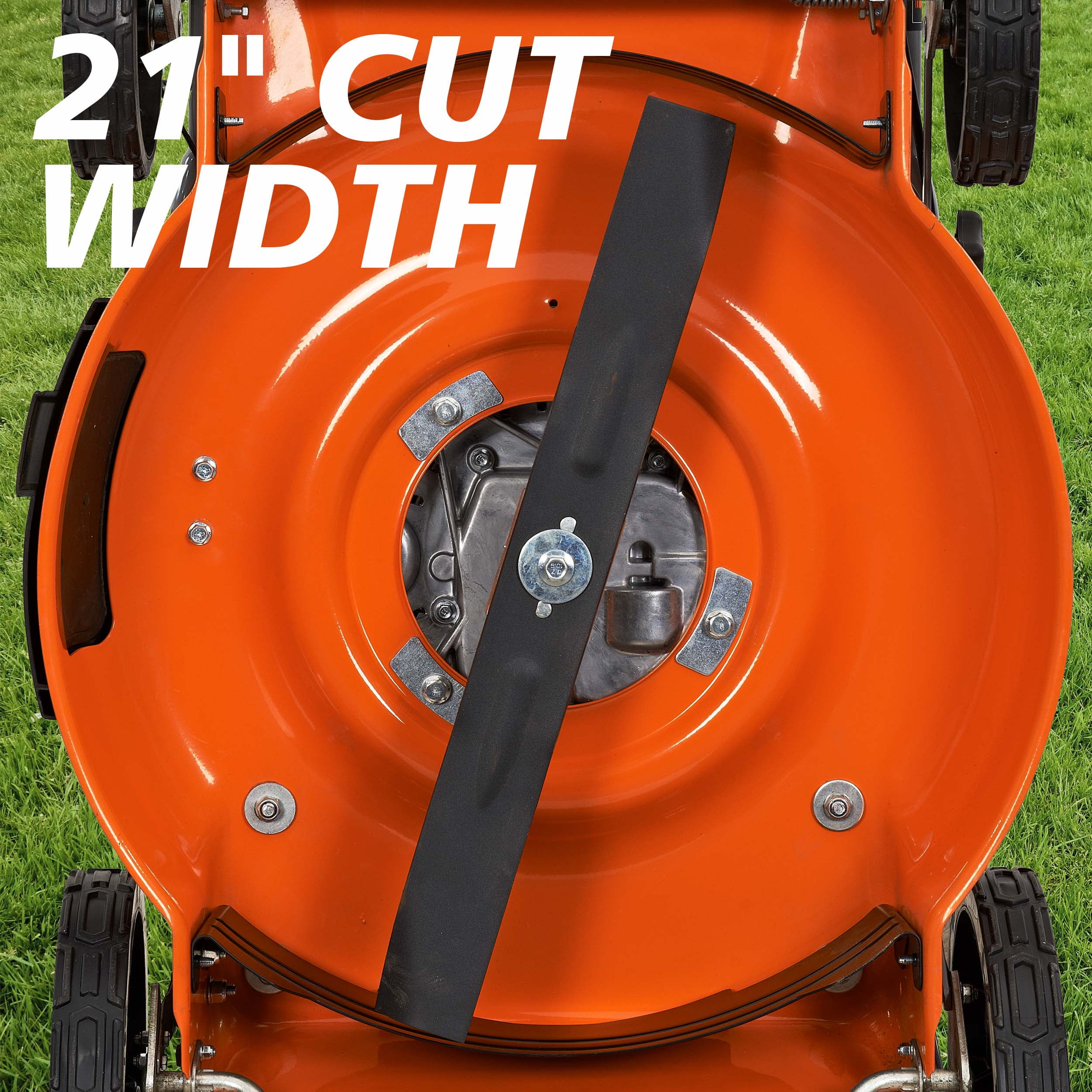 Yard Max 21 in. 170cc 2-in-1 Gas Walk Behind Push Lawn Mower with High Rear Wheels