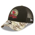 thumbnail image 3 of Men's New Era Black/Camo Arizona Cardinals 2022 Salute To Service 9FORTY Snapback Trucker Hat, 3 of 6