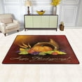 thumbnail image 2 of SKYSONIC 72x48in Happy Thinksgiving Area Rug, Cornucopia Pumpkin Non-Slip Floor Carpet for Indoor Living Dining Room and Bedroom Area, 2 of 7