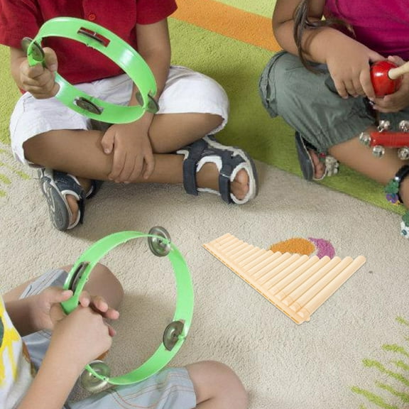 OATIPHO  ABS Plastic Pan Flute for Beginners Ivory Musical Instrument
