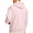 thumbnail image 3 of Hanes Mens EcoSmart Fleece Hoodie, S, Pale Pink, 3 of 3
