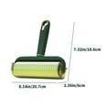 thumbnail image 3 of Feltree Extra Wide Sticker Roller Household Clothes Hair Removal Brush Roller Brush with Roll of 60pcs Strong Pet Adhesive Cleaning Paper Replacement Paper, 3 of 8