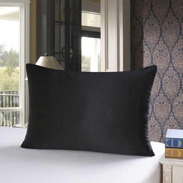 Funda de almohada de seda con producto antienvejecimiento, satén suave de lujo que promueve la retención de humedad y reduce las arrugas faciales, diseño de cremallera oculta, hipoalergénico para