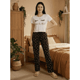 thumbnail image 2 of Pijama De 3 Piezas Mujer Pantalon Short Y Playera A Juego, 2 of 5