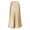 Light Yellow, variant on HXWCHs Women's Satin Midi Skirt with Elastic Waistband Flowy Slit Design for Daily Wear Gold S