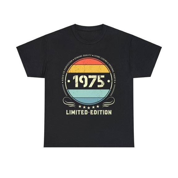Vintage 1975 Limited Edition 1975 Birthday Shirts for Men Big and Tall Tshirts Shirts for Men
