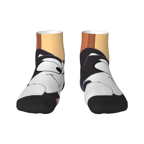 Saiise Bluey Funny Socks Men Women Adults Novelty Graphic Crew Tube Socks Crazy Design Casual Dress Socks for Sports,Running,Travel
