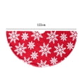 thumbnail image 6 of Lohuatrd 90/122CM Christmas Tree Skirt Stocking Round Snowflake Print Holiday Indoor Decoration Xmas Tree Cover Mat Party Supplies, 6 of 8