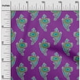 thumbnail image 1 of oneOone Viscose Chiffon Fabric Leaves & Floral Block Decor Fabric Printed BTY 42 Inch Wide, 1 of 4