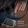 thumbnail image 3 of Cartera GNDR de piel negra con bloqueo RFID para hombre, 3 of 6