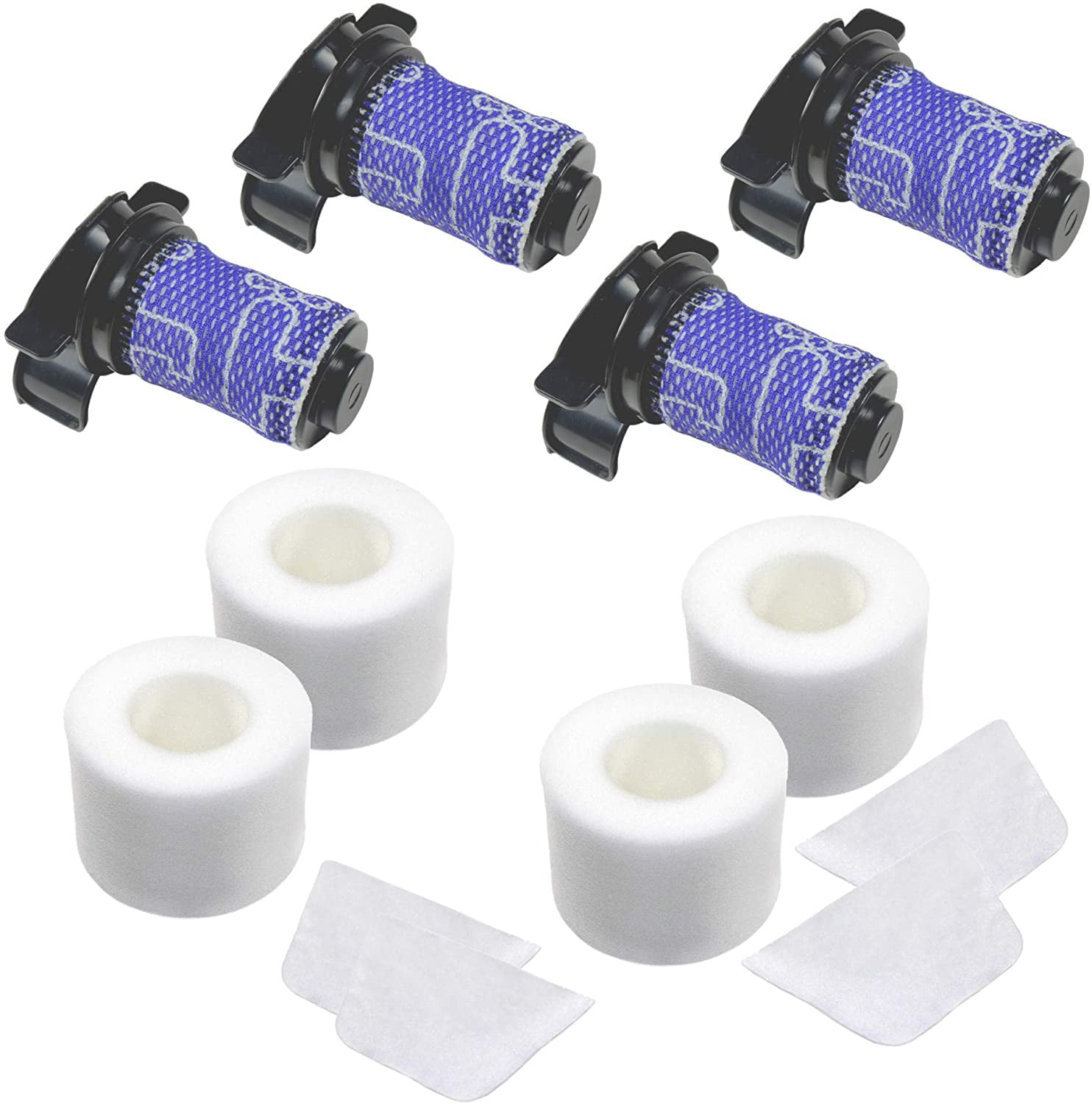1 Hepa + 3 Foam IF202 IF205 IF251 IF252 IR70 IR100 IR101 IC205 Replacement XPREMF100 SODIAL Filters Shark IONFlex DuoClean Vacuum IF100 IF150 IF160 IF170 IF180 IF200 IF201