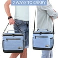 thumbnail image 5 of Tirrinia Insulated Lunch Box for Men, Thermal Reusable Portable Soft Cooler Bag, Womens Lunch Bags for Work, Adjustable Shoulder Strap, Light Blue, 10L, 5 of 8
