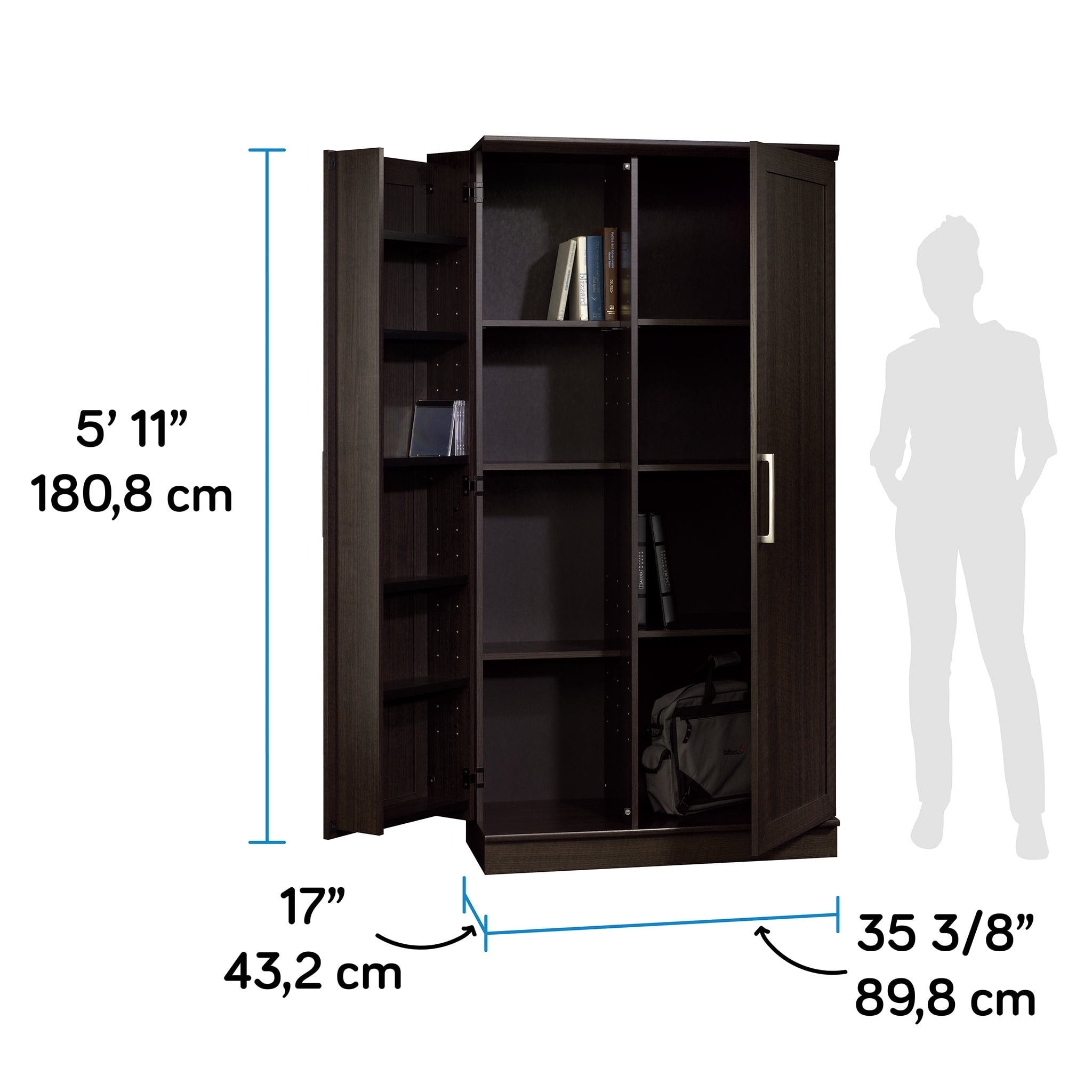 Sauder HomePlus Storage Cabinet, Dakota Oak Finish