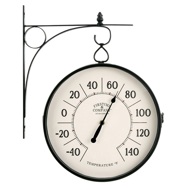 Indoor Outdoor Thermometer Large Easy to Read Wall Mount Analog 12.5   Diameter