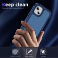 thumbnail image 5 of Rugged Case for iPhone 14 Plus, Heavy Duty Double Layer Toughness Protection Phone Cover Military Grade Shockproof Drop Resistant Frosted Matte Durable Case for iPhone 14 Plus, Royalblue, 5 of 8