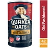 Quaker, Old Fashioned Oatmeal, Whole Grain, Cook on Stovetop or Microwave, 42 oz Canister
