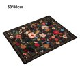 thumbnail image 2 of ZheElen Polyester Anti-fouling Bedside Rug Easy To Clean And Durable Durable Polyester Floral Washable Rug 1 50*80cm, 2 of 6