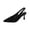 Black, variant on ShiShine Women's Slingback Kitten Heels Closed Pointed Toe Backless Wedding Party Dress Pumps Shoes