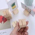thumbnail image 3 of 12Pcs Sign Holder for Special Events Wooden Stump Shape 3x3x3in, 3 of 8