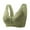 Green bras, variant on pimelu Bras for Women Wireless Bras for Women Full Coverage Seamless Full Figure Bras Ladies Plus Size Front Closure Comfort Lightly Lined Everyday Bra Sports Bra Pack
