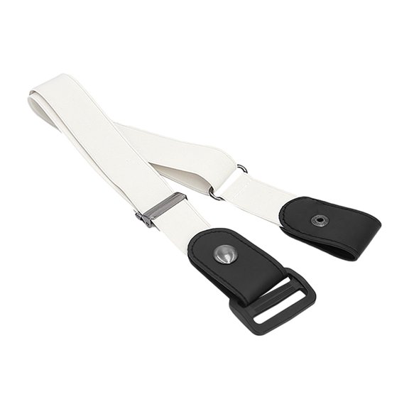 Hontri Belt in Clearance, Buckle-Free Elastic Invisible Belt for Jeans No Bulge Waist Belts, Female White One Size